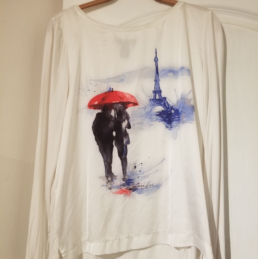 White long sleeve blouse